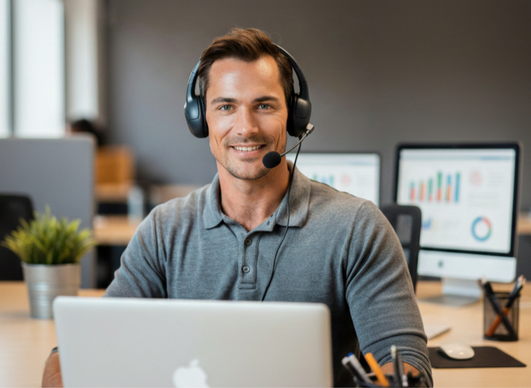 Friendly support agent